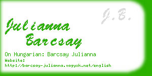 julianna barcsay business card